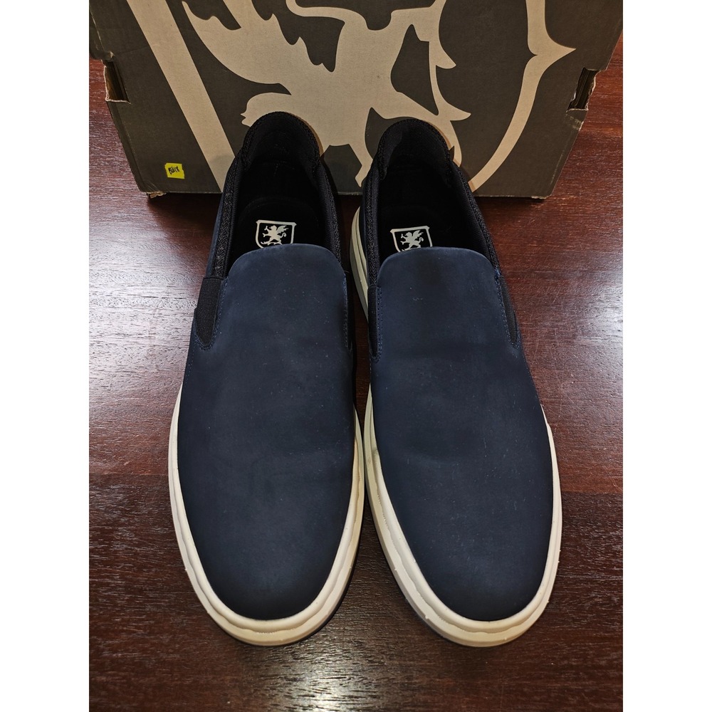 Stacy Adams Men's Colson Slip On Sneaker, Navy‎ Marine, Nautical Size 8.5